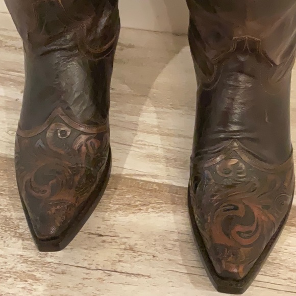 Stetson Tooled Boots - Picture 2 of 7
